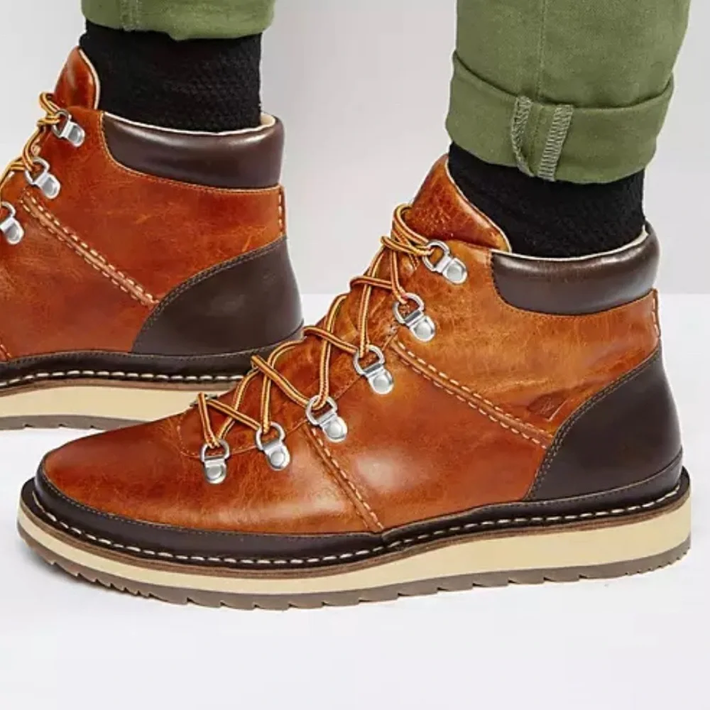 Sperry Alpine Hiking Boots Leather Men’s Boots Size 11 Brown Black Work Boots